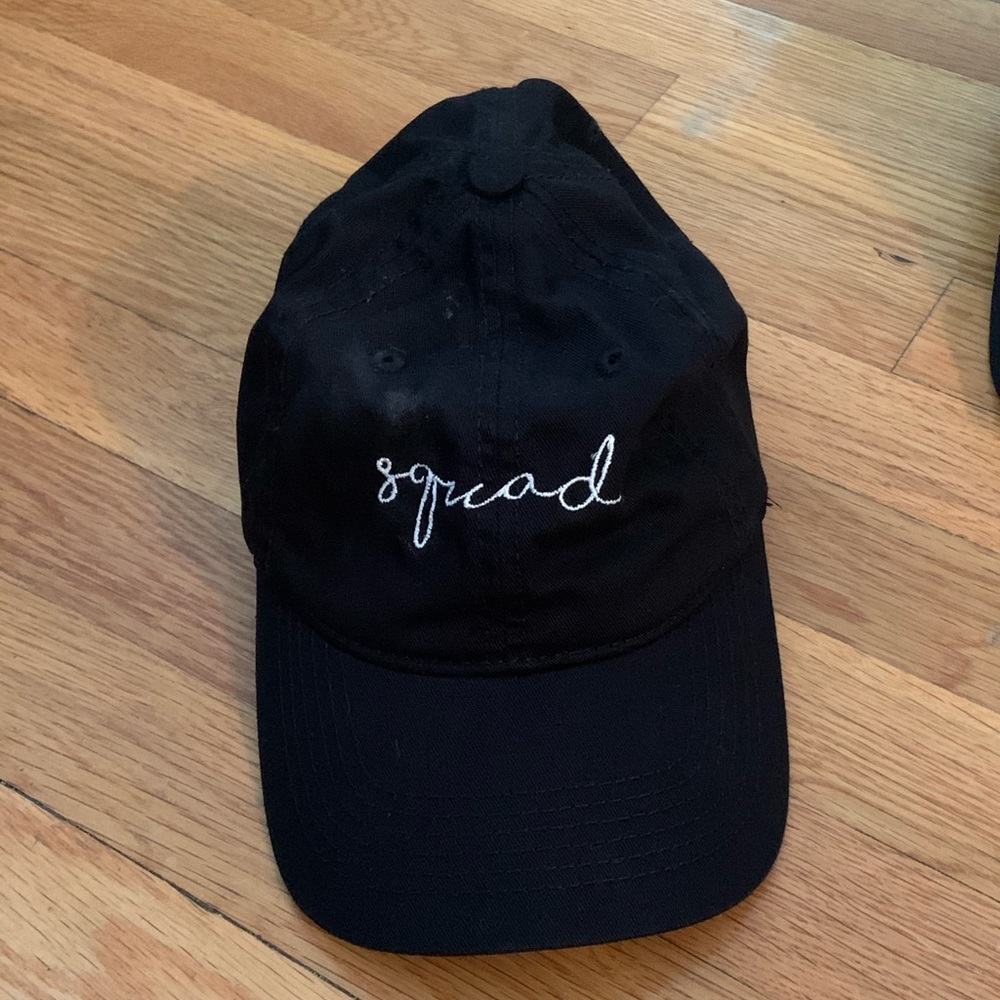 Squad black baseball hat